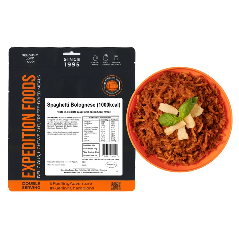 Expedition Foods Spaghetti Bolognese - 1000kcal-2